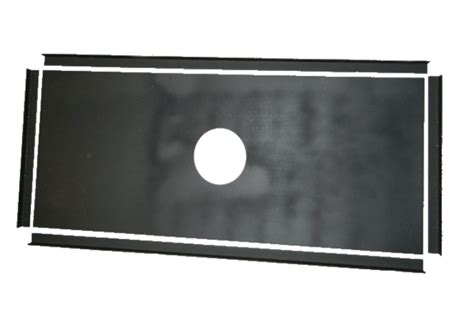 fabricating metal fireplace register closure plate|chimney closure plate.